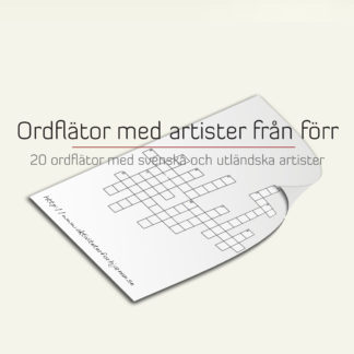 ordflator med artister