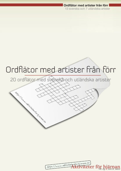 ordflator med artister